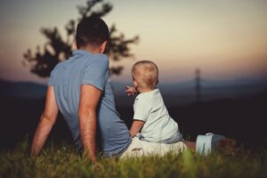 Father spending time with his son